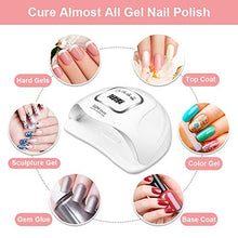 Carica l'immagine nel visualizzatore di Gallery, MOULEI 150W Lampada Unghie LED UV Professionale per Manicure/Pedicure,...