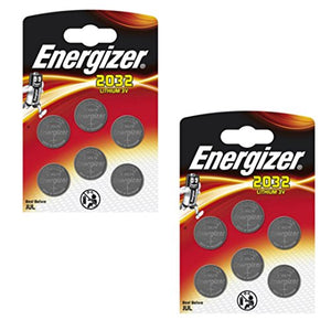 12 x Energizer CR2032 Coin litio 3 V Battery Batterie for Watches Torce Keys - Ilgrandebazar