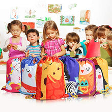 Carica l&#39;immagine nel visualizzatore di Gallery, Zaino con Coulisse Bambini 12 Pezzi,Sportiva sacche Sacche da Multicolore