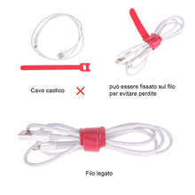 Carica l&#39;immagine nel visualizzatore di Gallery, Faburo 100 pz Fascette fermacavi riutilizzabili e regolabili in per cavi, 5... - Ilgrandebazar