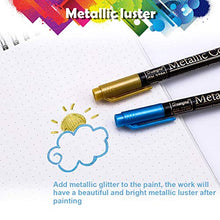 Carica l&#39;immagine nel visualizzatore di Gallery, Pennarelli Metallici, 20 colori acrilici Per Album Fotografici, Scatole e...