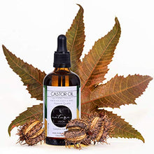 Carica l&#39;immagine nel visualizzatore di Gallery, Olio di Ricino 100ml, Bottiglia vetro, 100% Puro Spremuto a Freddo,...