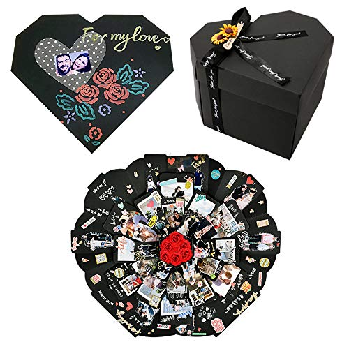 YILEEY Explosion Box A Forma di Cuore, Creativo Fai da Te Scatola... - Ilgrandebazar