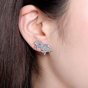 INTVN Collana con Ciondolo Braccialetti Unicorno Orecchini ad anello... - Ilgrandebazar