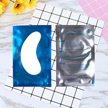 Carica l&#39;immagine nel visualizzatore di Gallery, 50 Paio Cerotti Gel per Estensioni Ciglia Eye Pads Occhio Patch Blu