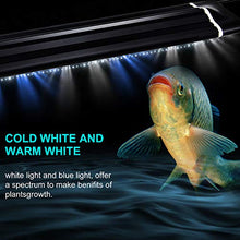 Carica l'immagine nel visualizzatore di Gallery, CPROSP Illuminazione a LED per Acquario con Timer, 3 Colori 12W 28-46CM