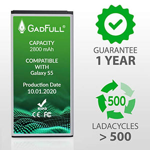 GadFull Batteria compatibile con Samsung Galaxy S5 | Corrisponde al... - Ilgrandebazar