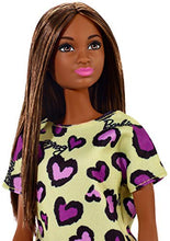 Carica l&#39;immagine nel visualizzatore di Gallery, Barbie- Bambola Castana con Abito Giallo Cuoricini Viola Giocattolo per... - Ilgrandebazar