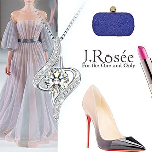 Collana Donna, J.Rosée"Leggero Lusso" Argento 925 con 5A Zirconi Gioielli... - Ilgrandebazar