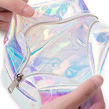 Carica l&#39;immagine nel visualizzatore di Gallery, Trousse olografica da donna, trasparente, 16 x 8,5 x 9 cm