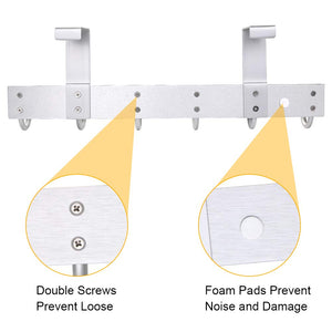 Vicloon Attaccapanni da Porta,Gancio Porte, Alluminio Argento 4.5cm