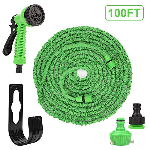 Tubo da Giardino, Da giardino Telescopico Retrattile 100FT 30M, Grün
