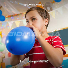 Carica l&#39;immagine nel visualizzatore di Gallery, BidMamba 100 Palloncini Compleanno Decorazioni Feste Happy Birthday Addobbi per Feste di Compleanno Bambina Bambini Matrimonio Baby Shower Decorazioni Compleanno Gonfiabili con Bombola Elio