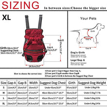 Carica l'immagine nel visualizzatore di Gallery, Petcomer Borsa Frontale Trasportino Cane Morbido Marsupio Zaino XL, Rosso