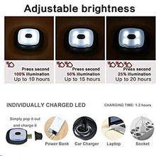 Carica l&#39;immagine nel visualizzatore di Gallery, COTOP Cappello Uomo Illuminato Berretto 4 LED, con Luce LED Nero