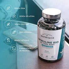 Carica l&#39;immagine nel visualizzatore di Gallery, Spirulina Biologica | 500 Compresse Bio da 500 mg Pure Senza Eccipienti | 15...