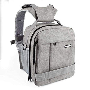 Bodyguard Borsa per fotocamera DSLR 2in1 e zaino fotografico SLR 2in1, Grigio