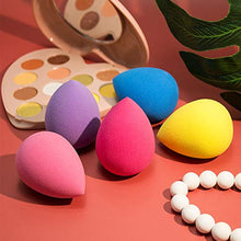 Carica l'immagine nel visualizzatore di Gallery, BEAKEY 5 pz Set di trucco spugna Blender beauty, fondotinta spugnetta,...