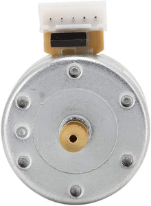 ASHATA Motore per Giradischi, Motore per Giradischi con registratore in Vinile con Spazzola a 3 velocità DC 12V, con Foro di Montaggio da 25 mm e velocità di Rotazione 78 Giri,Robusto e Durevole