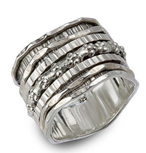 Carica l&#39;immagine nel visualizzatore di Gallery, Energy Stone, &quot;ANGEL&quot;, anello da meditazione con 5 filature esterne e gambo... - Ilgrandebazar