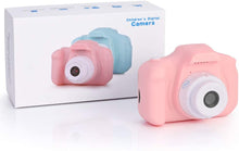 Carica l'immagine nel visualizzatore di Gallery, Faburo Macchina Fotografica per Bambini con Scheda SD 32 GB, Macchina Fotocamera Bambini Portatile Digitale Portatile Digital Camera Kids Videocamera Regalo di Compleanno per Bambini(Rosa)