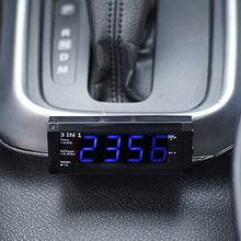 Carica l&#39;immagine nel visualizzatore di Gallery, Voltmetro auto 3 in 1 - Batteria di tensione / ora / termometro - Ilgrandebazar