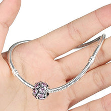 Carica l&#39;immagine nel visualizzatore di Gallery, Charm in argento Sterling 925 con doppia fila di cuori zirconia cubica,... - Ilgrandebazar