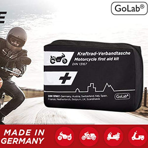 GoLab Set di primo soccorso per moto, piccolo e compatto, con giubbotto di... - Ilgrandebazar