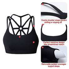 Carica l'immagine nel visualizzatore di Gallery, YIANNA Donna Reggiseno Sportivo Senza Ferretto Reggiseni con M, Nero - Ilgrandebazar