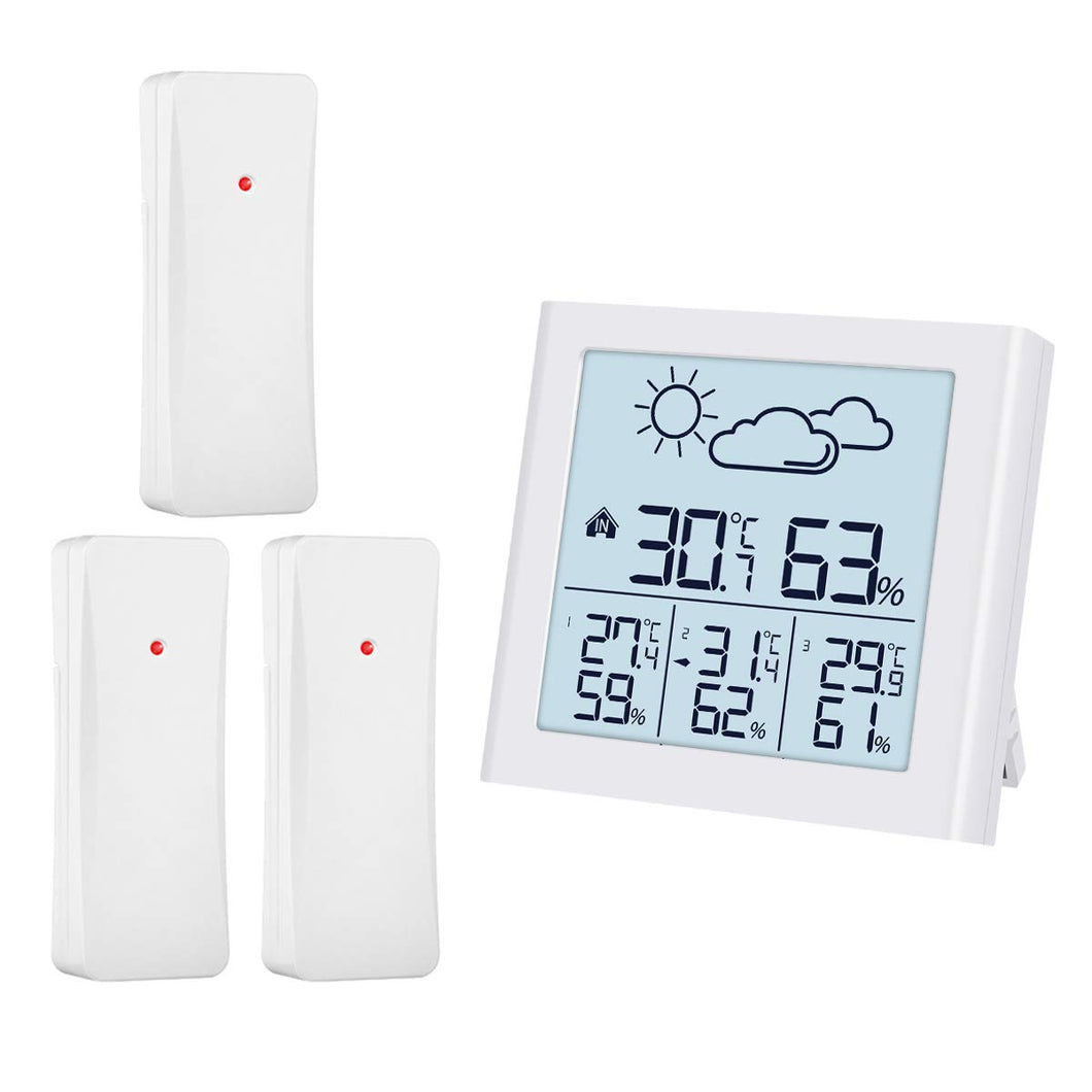 ORIA Stazione Meteo Digital, Termometro Igrometro Wireless da Interno...