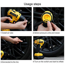 Carica l&#39;immagine nel visualizzatore di Gallery, AUTDER Pompa di Aria del Compressore 2600mAh 140PSI 12V DC della di... - Ilgrandebazar