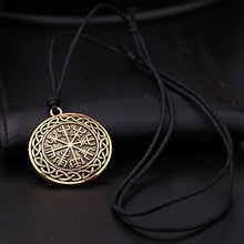 Carica l'immagine nel visualizzatore di Gallery, My Shape da Uomo Islandese Viking Rune per Fortuna e Benedizioni Antique Gold - Ilgrandebazar