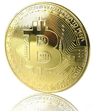 Carica l&#39;immagine nel visualizzatore di Gallery, LZWIN Rexul - 1 Moneta Bitcoin, placcata in Oro, Collezione Fisica di Monete... - Ilgrandebazar