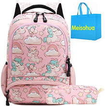 Carica l&#39;immagine nel visualizzatore di Gallery, Unicorno Zaino Scuola Elementare Impermeabile Zaini Bambino Sacchetti 13rosa