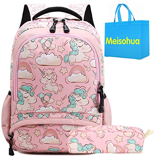 Unicorno Zaino Scuola Elementare Impermeabile Zaini Bambino Sacchetti 13rosa