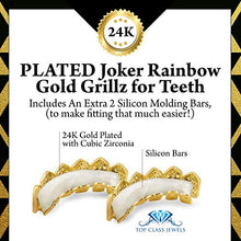 Carica l&#39;immagine nel visualizzatore di Gallery, &quot;Rainbow Grillz with Fangs for Mouth Top Bottom Hip Hop Teeth Grills for... - Ilgrandebazar