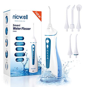 Idropulsore Dentale Portatile, NICWELL Irrigatore Orale Professionale 4...