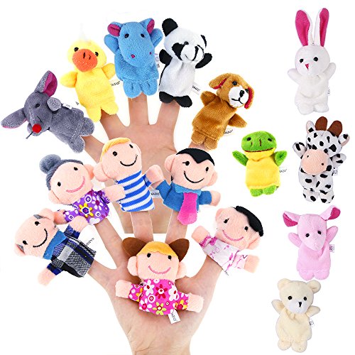 Biging 16 pezzi di marionette Finger set cui 10 animali + 6... - Ilgrandebazar