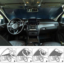 Carica l&#39;immagine nel visualizzatore di Gallery, JTENG Parasole per Parabrezza, Auto Parabrezza 150*80cm