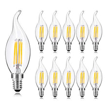 Carica l&#39;immagine nel visualizzatore di Gallery, Wedna 10 Pezzi Lampadine LED E14 a Filamento, 4W lampadina a candela Stile B - Ilgrandebazar