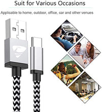 Carica l'immagine nel visualizzatore di Gallery, Cavo USB C [3 Pezzi /1M+1.5M+2M] Tipo C Nylon Intrecciata Rapida... - Ilgrandebazar