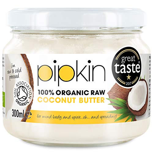 Burro di cocco 100% organico pipkin 300ml, non-GMO, concentrato cremoso...