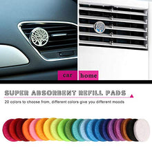 Carica l&#39;immagine nel visualizzatore di Gallery, OOTSR 2pcs Diffusore di oli essenziali per aromaterapia auto, in acciaio... - Ilgrandebazar