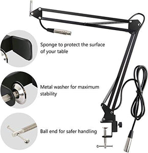 TONOR BM-700 Microfono a Condensatore Kit di con Alimentatore Nero - Ilgrandebazar