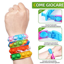 Carica l'immagine nel visualizzatore di Gallery, Dora Sicom da 32 pezzi Bracciale in silicone, set da gioco con bracciale in gomma, braccialetto con fossette in gomma semplice per bambini/adulti, Ideale come gadget per feste bambini