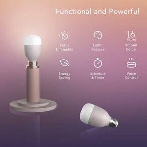Nooie Lampadina Smart con Luce Soffusa 2800k-6000k+RGBW, LED E27 WiFi... - Ilgrandebazar