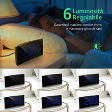 Carica l&#39;immagine nel visualizzatore di Gallery, Holife Sveglia Digitale, da Comodino, 1. Blu con Adattatore - Ilgrandebazar