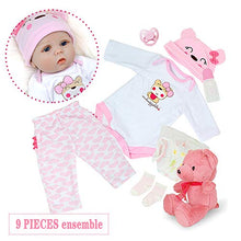Carica l&#39;immagine nel visualizzatore di Gallery, Bambole Reborn Femmine Realistica Silicone Bianco E Rosa Con Occhi Aperti - Ilgrandebazar