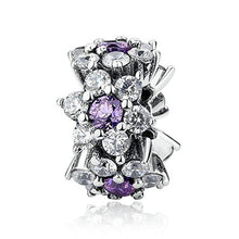 Carica l&#39;immagine nel visualizzatore di Gallery, Distanziatore Nontiscordardime Charms Argento 925 Fiore Viola - Ilgrandebazar