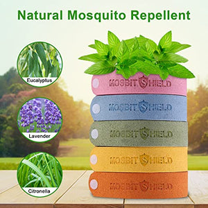 Braccialetti Antizanzare, 12PCS Braccialetti Repellenti per Zanzare,Insetti Repellente Bracciale per Sport e Attività all'Aria Aperta, 100% Naturali Sicuro non Tossiche Regolabile per Bambini e Adulti